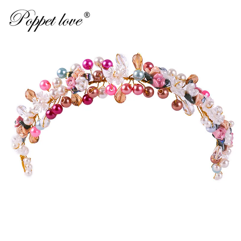 Роскошные голубые расчески для волос с цветами вечерние аксессуары на выпускной