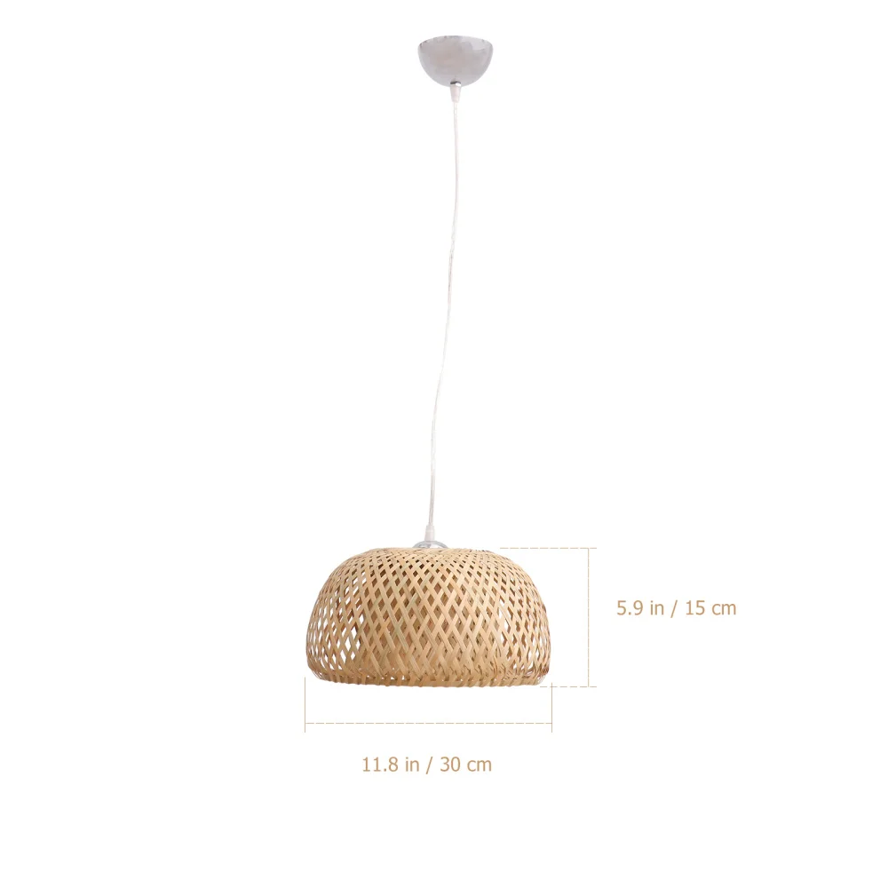 

1pc Bamboo Craft Ceiling Lamp Weaving Hanging Lamp Room Hanging Lamp Decor