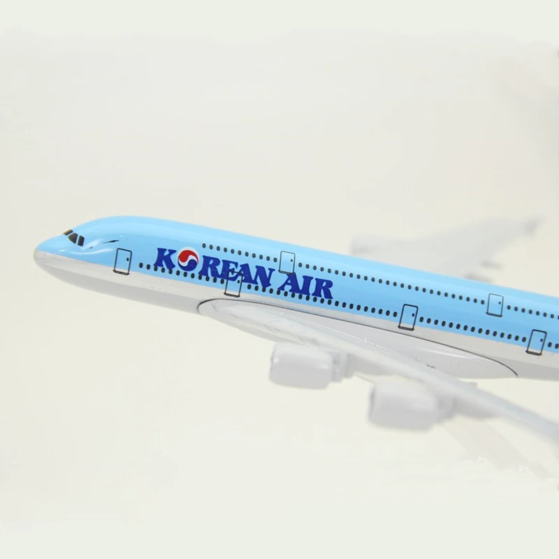1:400 масштаб 16 см корейский воздушный автобус A380 сплав металлический самолет