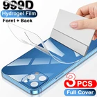 Защитная пленка для iPhone 12 Mini XS 11 Max, Гидрогелевая пленка с полным покрытием для iphone XR X 8 7 6 6S SE 2020 Plus, не стекло