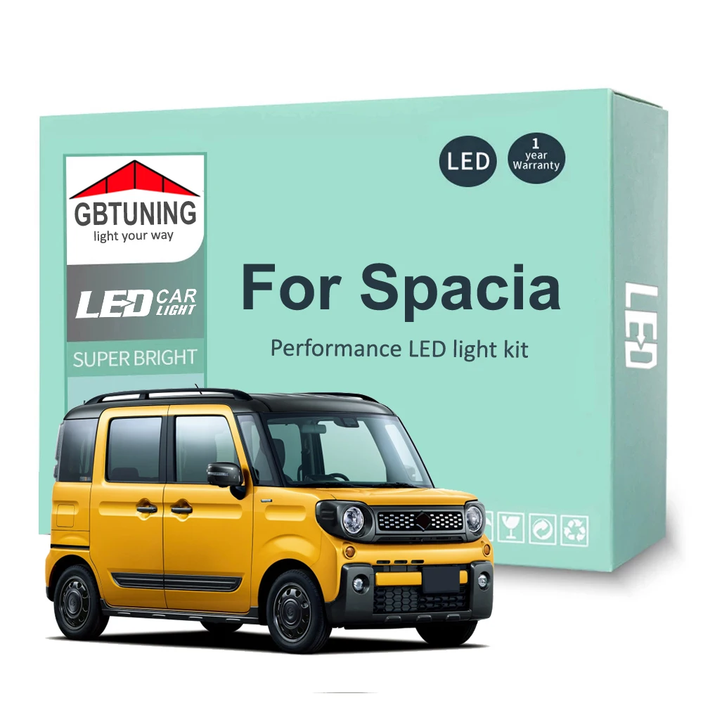 

Комплект светодиодных ламп для светильник на Suzuki Spacia 2018 2019 2020 2021, 6 светодиодный т., Автомобильные светодиодные лампы Canbus для чтения, без ошиб...