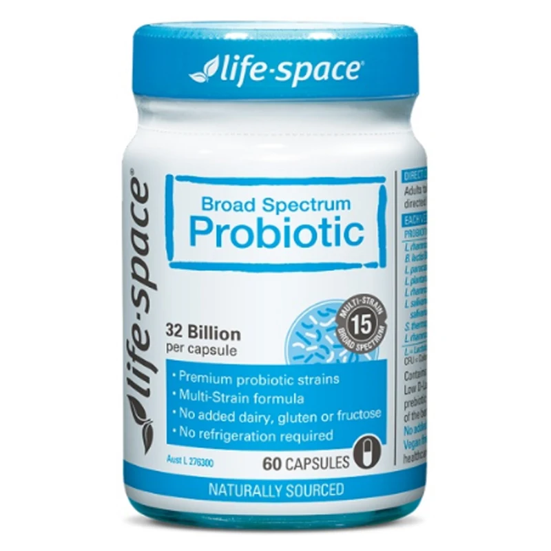 

Australia Life Space Broad Spectrum Probiotic for Adult Beneficial Bacteria Support Healthy Immune Digestive System 60 Capsules