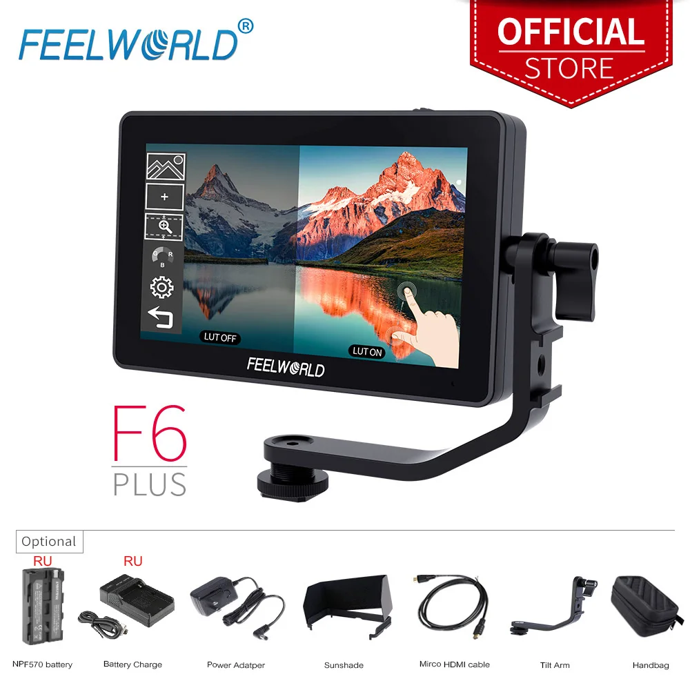 5 дюймовый полевой монитор FEELWORLD для камеры DSLR FHD IPS сенсорный экран 4K HDMI 5x1920 3D LUT