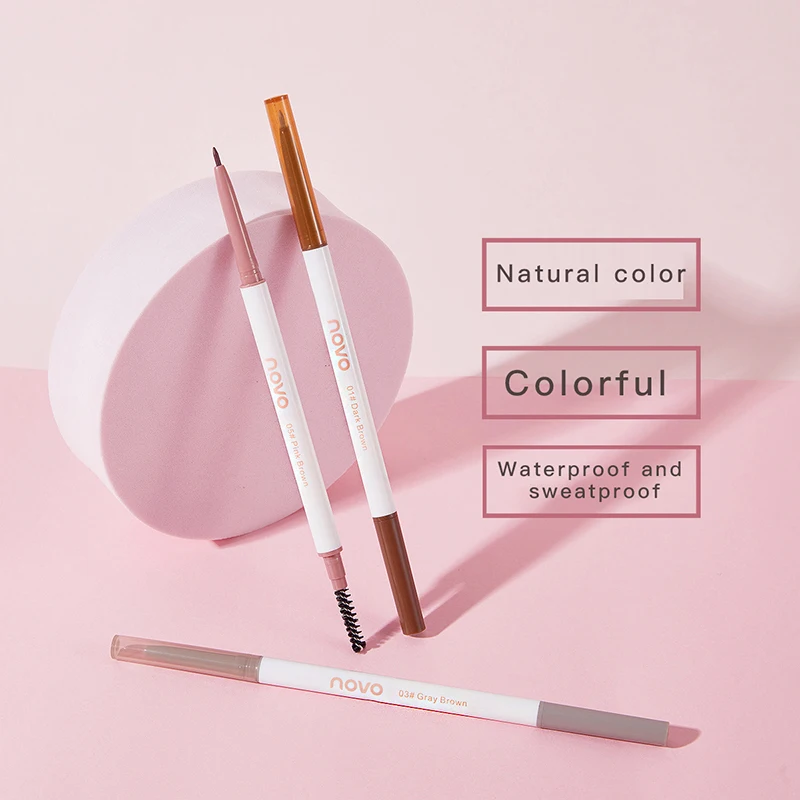 NOVO ультра-тонкая ручка для бровей натуральный стойкий водостойкий устойчивый к