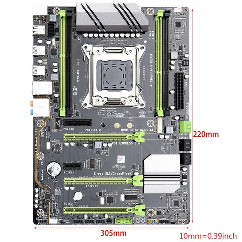 X79 P3 QUAD Channel Deluxe материнская плата по стандарту ATX USB3.0 SATA3.0 LGA2011 игровая