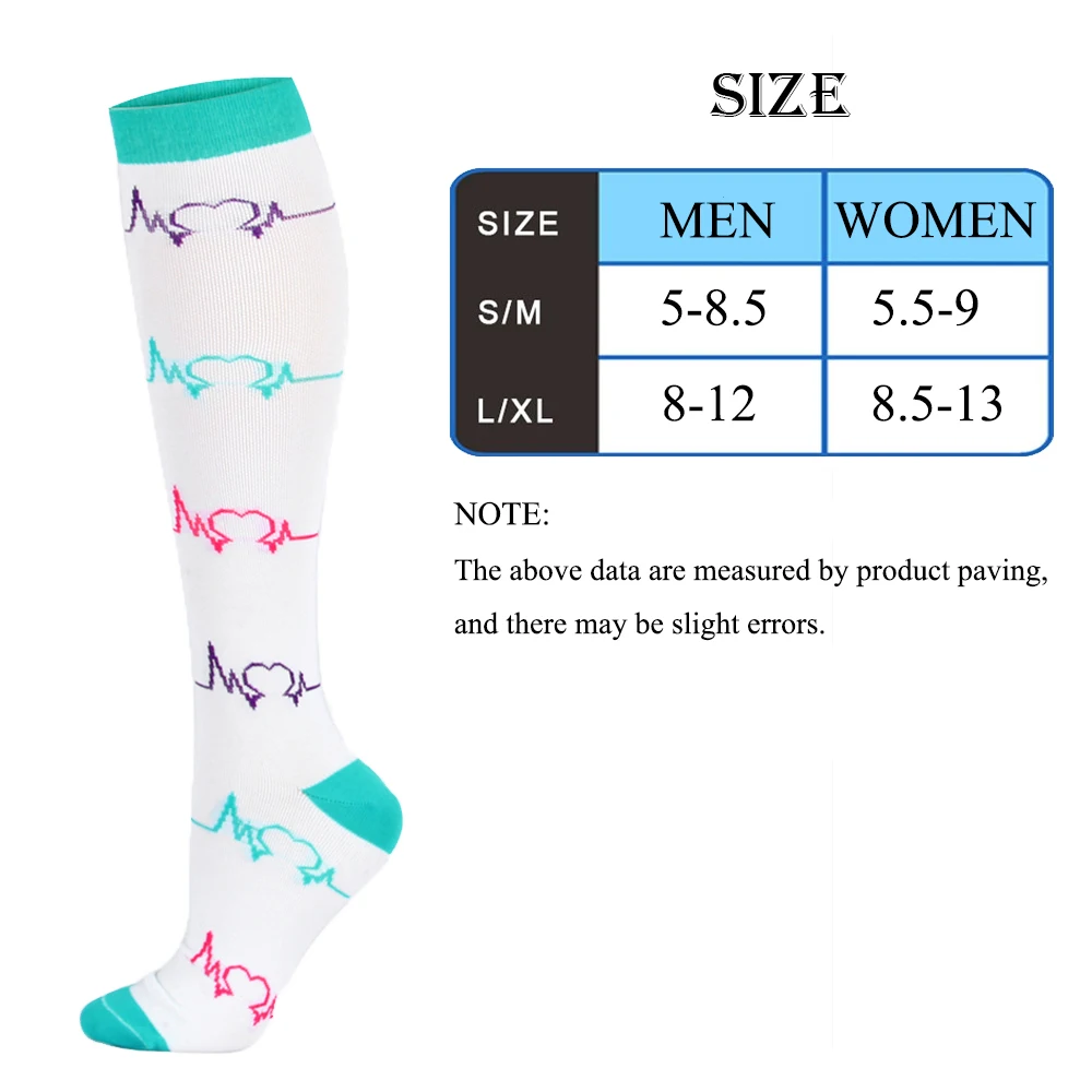 Women Sport Medical Compression Socks Women Summer 7 Pairs Compression Sock Sport Running Hiking Nurse Sock Drop Shipping