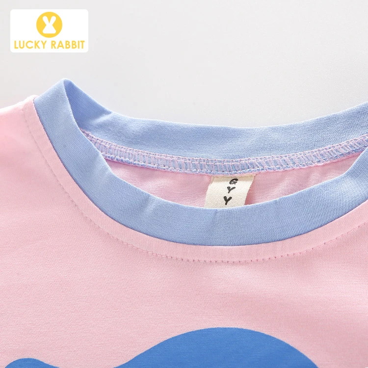 Детская одежда оптом повседневные летние топы для девочек с мультяшным принтом