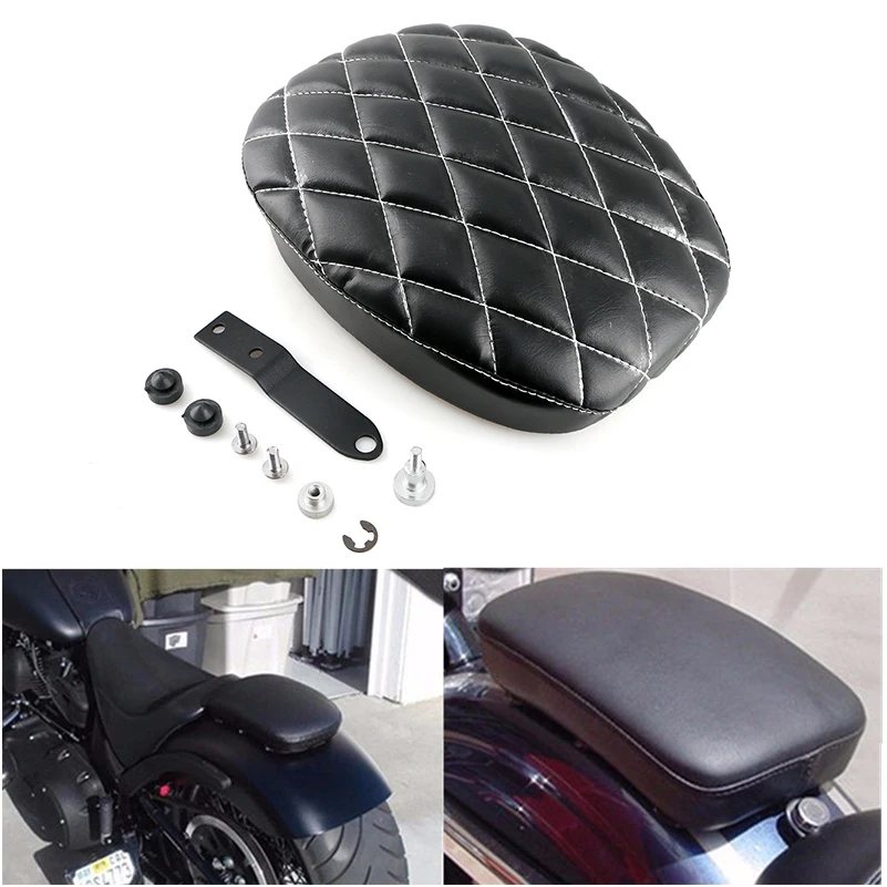 Сиденье для Harley Sportster XL1200 883 X48 черное кожаное сиденье путешествий заднее пиллиона