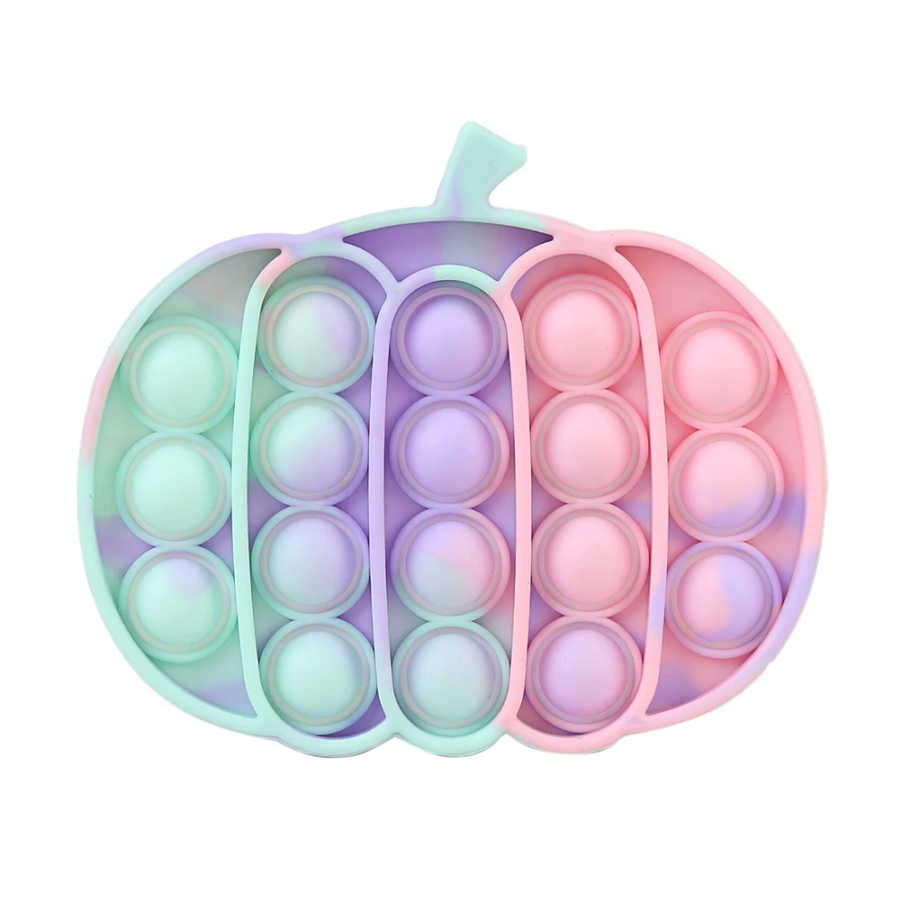 

Rainbow Christmas Tree Shaped Decompression Toy Push Bubble Fidget Autism Relief Stress Toys for Adult Children Antistress Toy