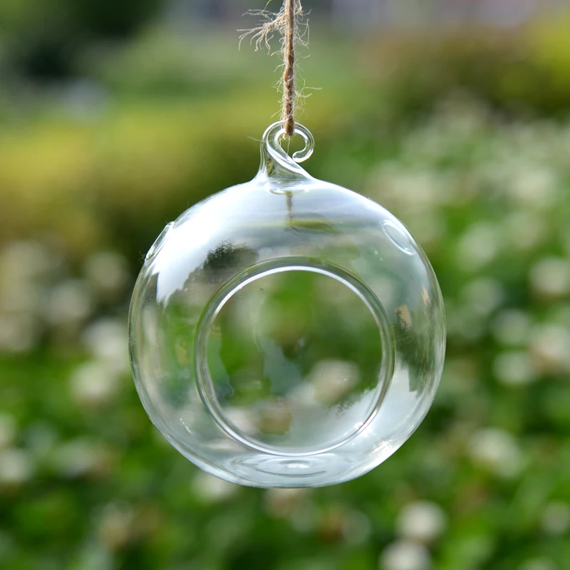 100 штук упак. диаметр = 8 см стеклянный шар террариума с одним открытым и двумя