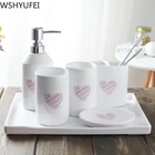 Набор для ванной комнаты в скандинавском стиле, пластиковый держатель для зубных щеток, для отелей, украшения дома