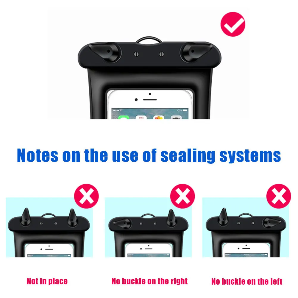 

Floating Airbag Mobile Phone Waterproof Bag Touch Screen Swimming Transparent Waterproof Mobile Phone Bag Mobile Sealed Bag