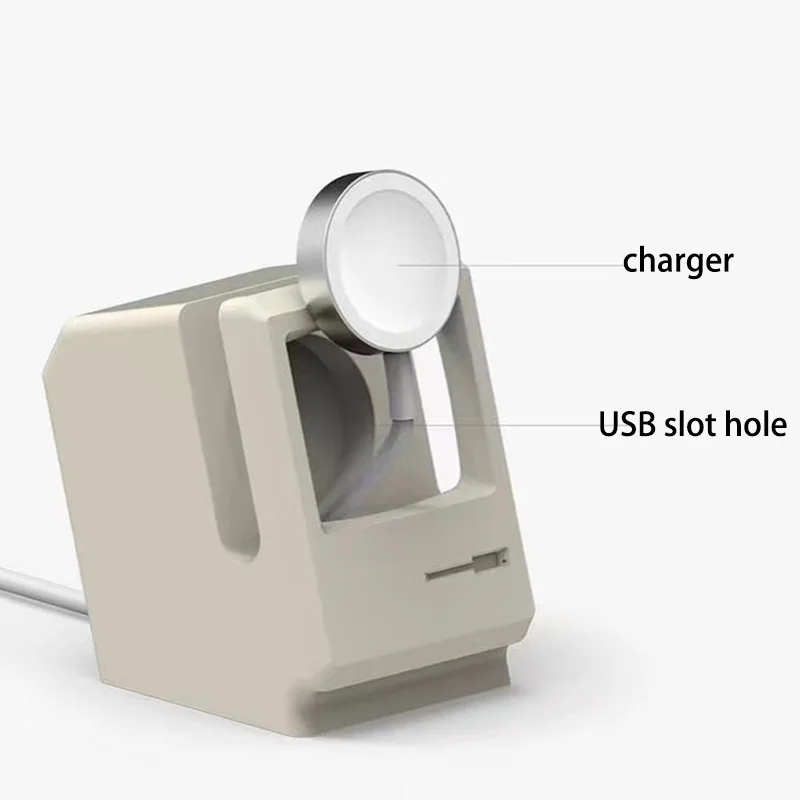 1pcs Retro Charger Dock Compact Station For Apple Watch Series 1/2 38mm 42mm Charging Desktop Holder Docking | Мобильные телефоны и