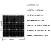 solar panel perc split half cell 60w 120w 150w 230w 300w 21 1 efficency solar battery charger caravan car camping boat rv led