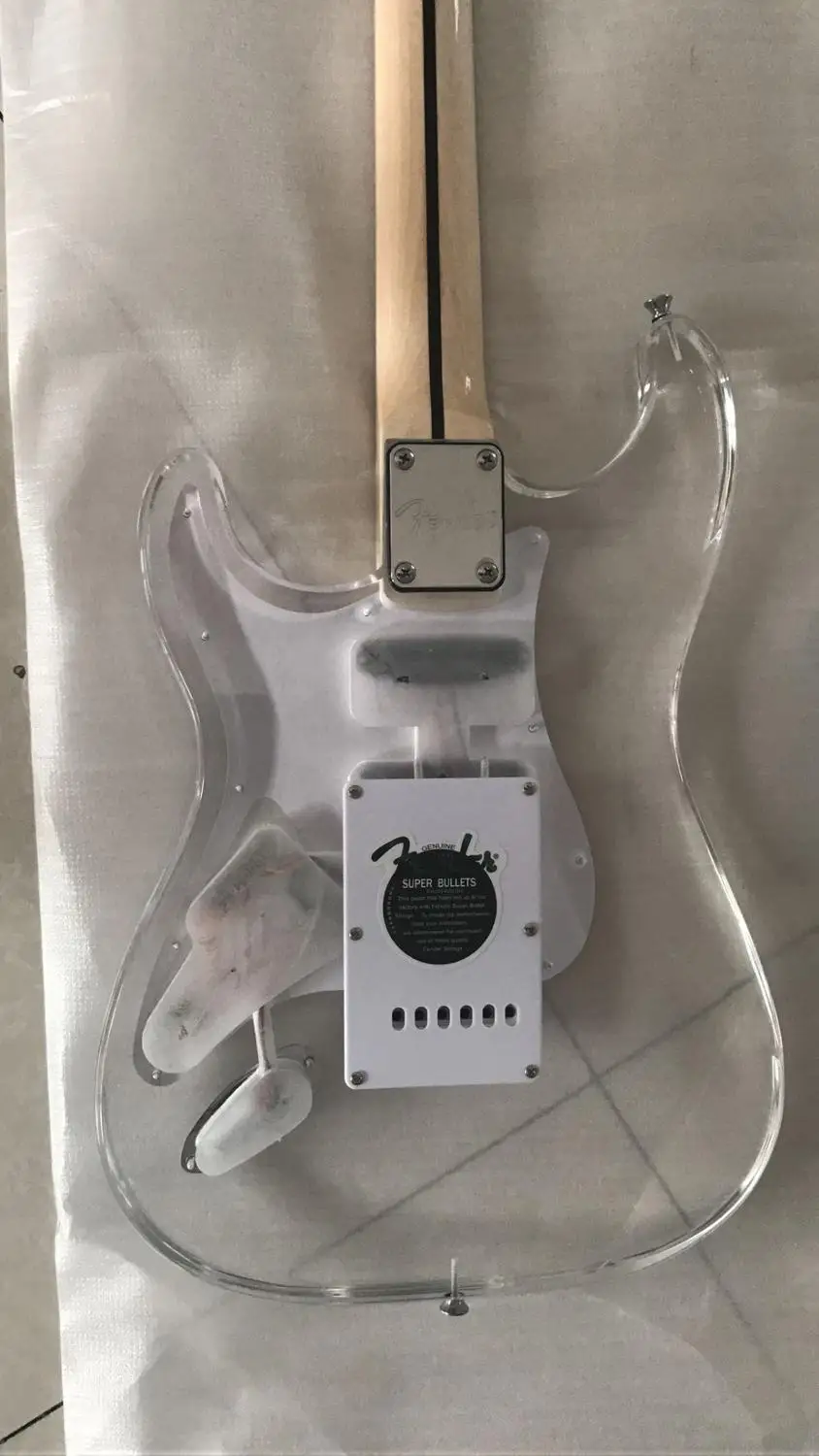 Оптовая продажа гитара электрогитара модель STR корпус из оргстекла высшего