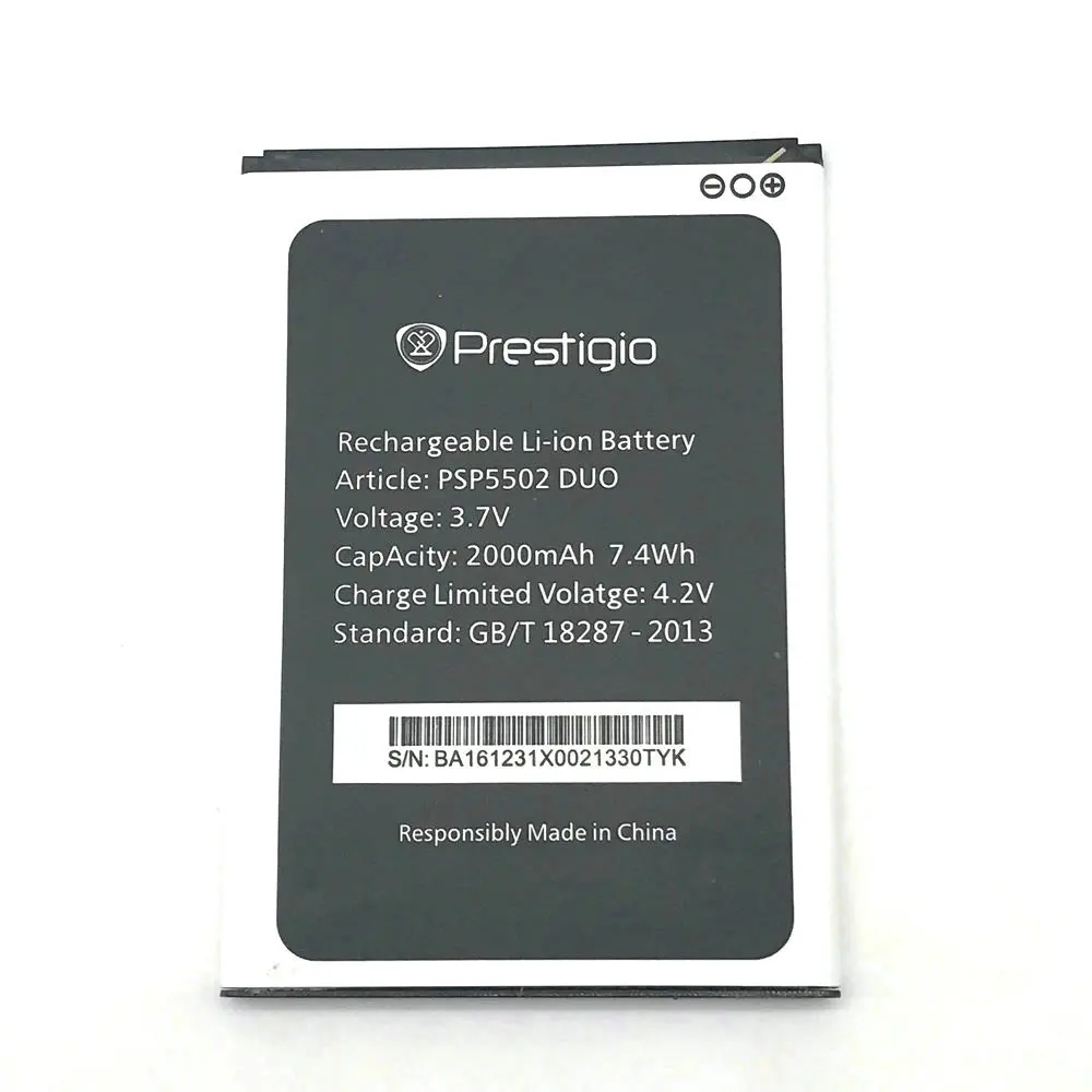 Новый PSP5502 DUO 3 7 V 2000mAh аккумулятор для телефона Prestigio Muze A5 / Wize N3 PSP3507 PSP3507|battery for|battery