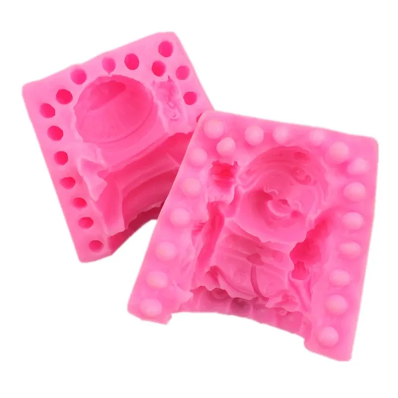

3D granny shape handmade soap mold silicone cake decorative candle making DIY process home decoration soap making mold