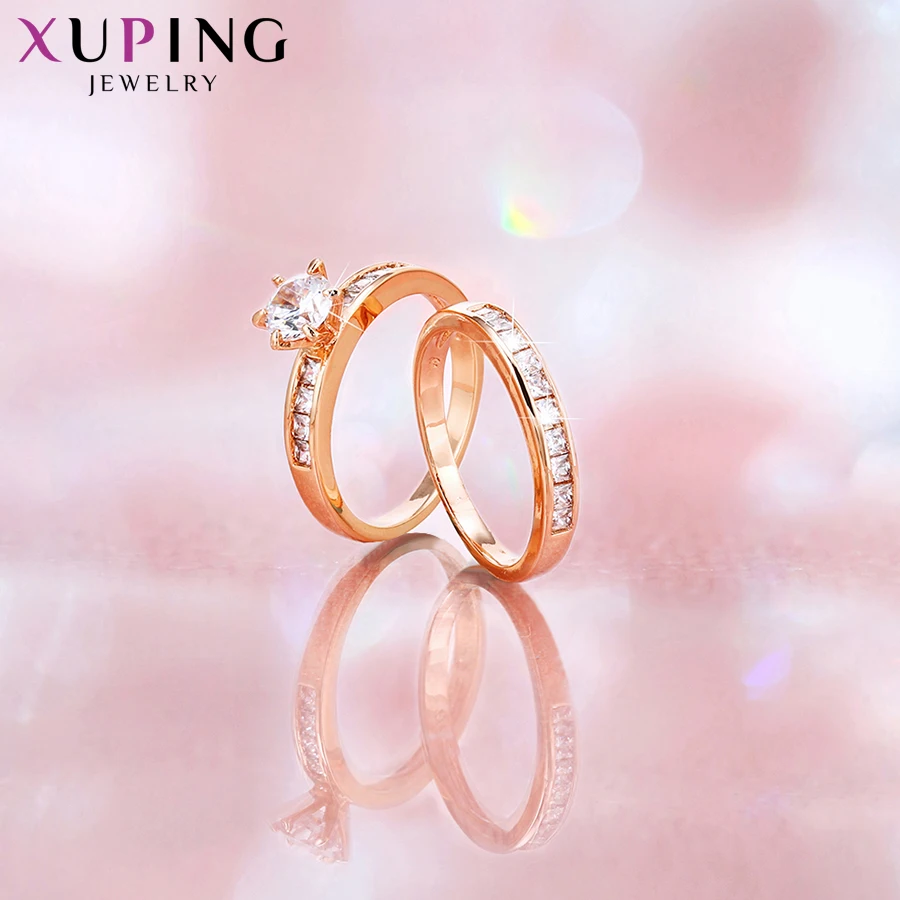 Xuping модное кольцо классическое очаровательное обручальное кольцо цвет синтетический CZ Ювелирные изделия на День Святого Валентина подарок S33.1/S19.5-12814