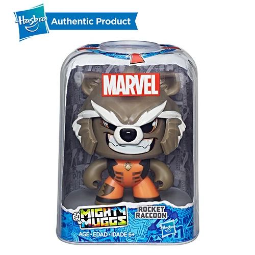 7 Hasbro Мстители Marvel Mighty Muggs Капитан Америка Человек-паук Халк Грут 3 мимики Коллекционная фигурка игрушка подарок - Цвет: 7