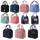 Изоляционная сумка для ланча, органайзер для свежего охлаждения, изоляционные сумки, водонепроницаемая нейлоновая молния для женщин, Термальный Ланч-бокс, сумки для еды