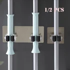 Крючки Настенные для швабры, 12 шт., на клейкой основе