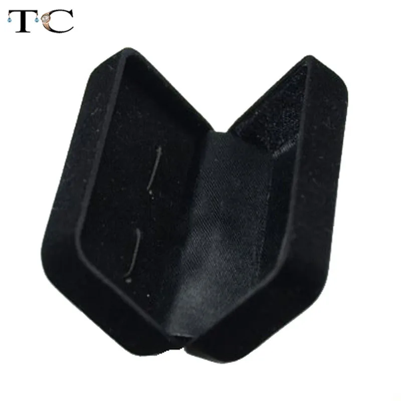 

Wholesale 10pcs/lot cufflinks box black velvet snake pattern badge storage decorative box cufflinks brooch gift box