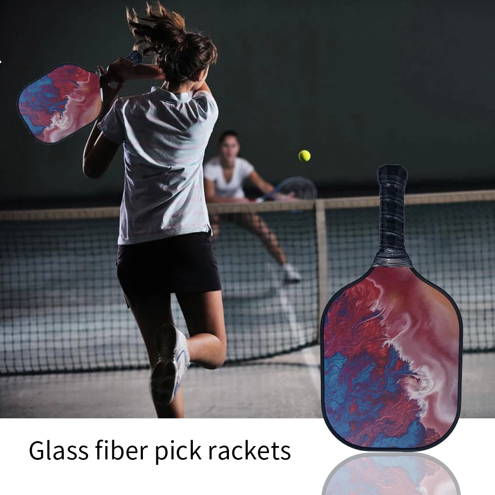 

Edge Guard Cushioned Fiberglass Colorful Handheld Pickleball Paddle Grip Play Sports Outdoor Accessories Beat Racquet Honeycomb