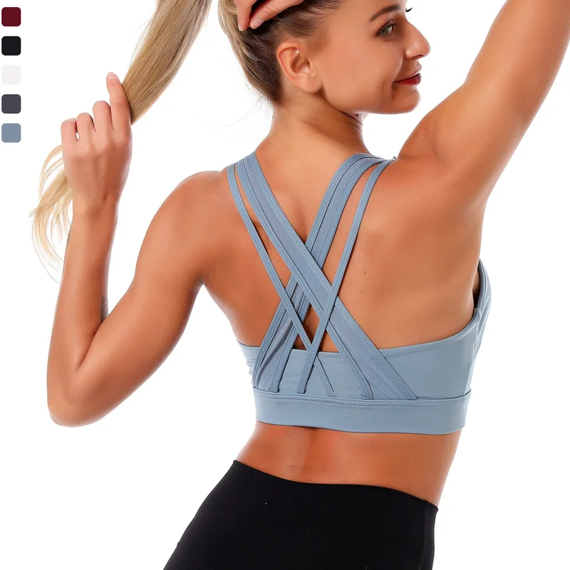 Новый продукт противоударный Йога бюстгальтер чашечки расположены рядом для