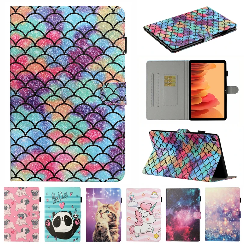 

For Samsung Tab A7 Lite Case 8.7 inch 2021 Cute Painted Leather Flip Cover For Funda Galaxy Tab A7 Lite Tablet Case SM T220 T225