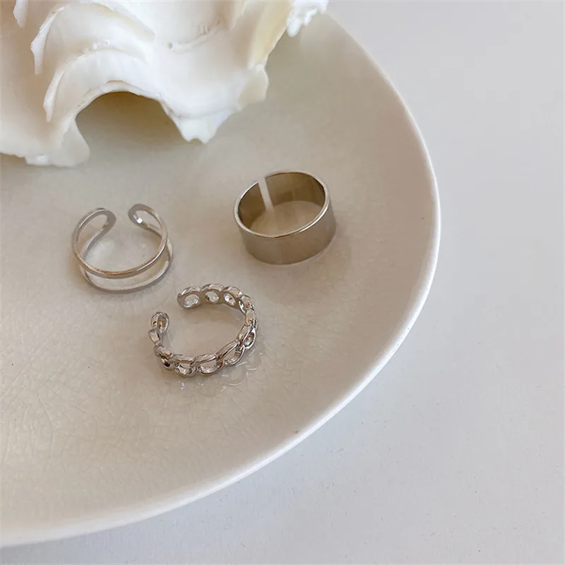 3 шт. набор колец в стиле панк для женщин | Украшения и аксессуары