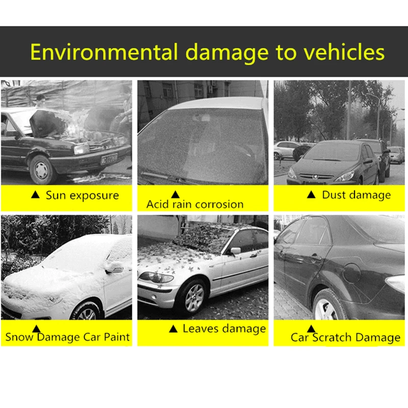 universal full car covers snow ice dust sun uv shade cover foldable light silver size s xxl auto car outdoor protector cover free global shipping