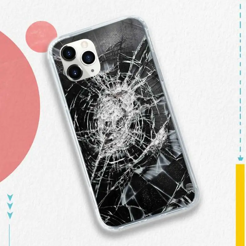 

Cracks Texture Surface pattern Phone Case Transparent soft For iphone 5 5s 5c se 6 6s 7 8 11 12 plus mini x xs xr pro max