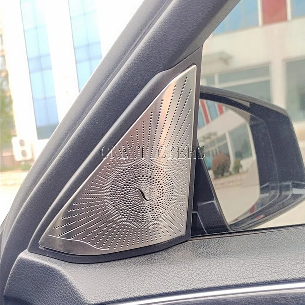 For Mercedes Benz E Class W212 2009-2015 Car Styling Accessories Door Window A Pillar Triangle Tweeter Audio Speaker Cover Trim |