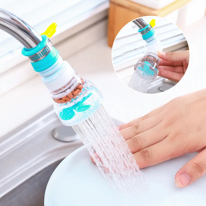 

Rotation Kitchen Faucet Spouts Sprayers PVC Shower Tap Water Filter Purifier Nozzle Filter Water Saver For Household Kitchen