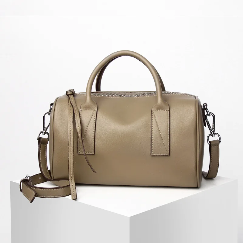 

Fashion Female Drum Hand Bags Genuine Cow Leather Crossbody Bags For Women 2021New Luxury Handbags Women Bags Designer Totes