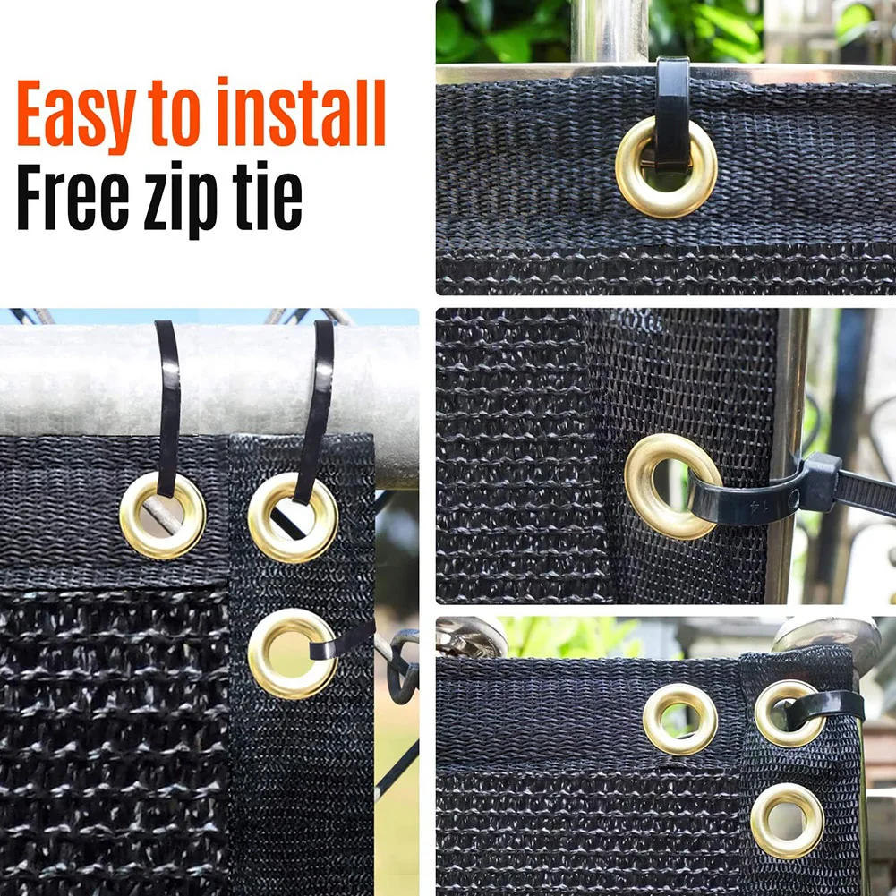 

Backyard Garden Heavy Duty HDPE Deck UV Protection Ventilated Outdoor Fence Sunshade Net Easy Install Privacy Screen Patio Mesh