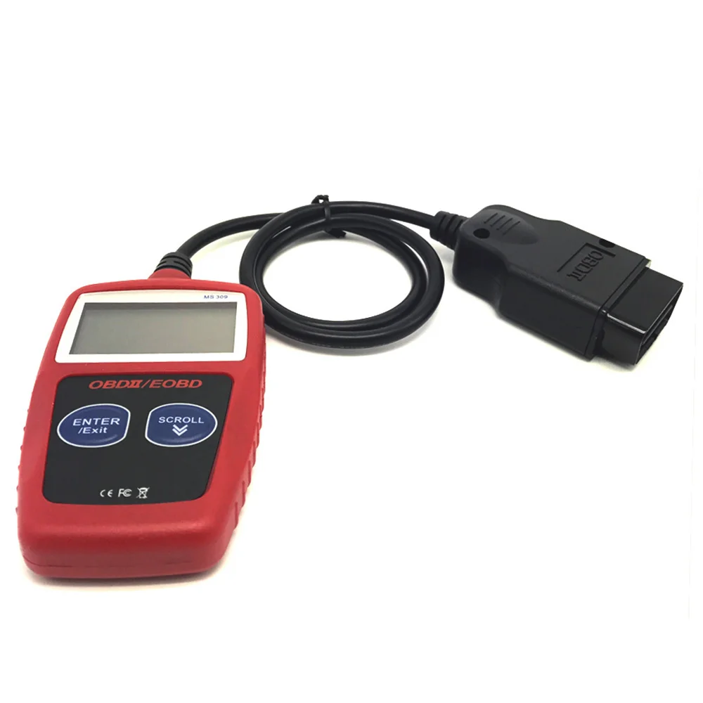 1 шт. считыватель кодов для общей диагностики автомобилей OBDII EOBD MS 309|ПО| |