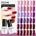 Гель-лак для ногтей ROSALIND, красные, фиолетовые, розовые гибридные Лаки, все для маникюра, Гель-лак, Полупостоянный гель для ногтей, УФ-светодиодный гель, верхнее покрытие