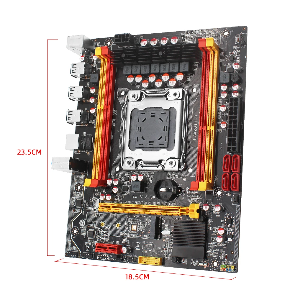 x79 desktop motherboard lga 2011 support intel xeon e5 v1v2 processor ddr3 ecc ram memory nvme m 2 sata3 0 e5 v3 3 free global shipping