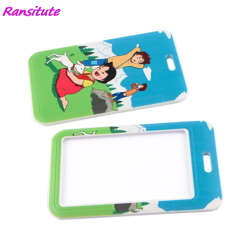 Ransitute R1682 мультфильм горные девушка ремешки удостоверение личности держатель