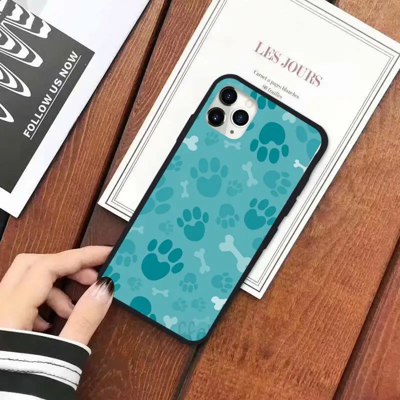 

Cartoon Dog Foot animal pattern Phone Case for iPhone 11 12 pro XS MAX 8 7 6 6S Plus X 5S SE 2020 XR