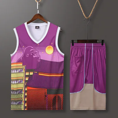 

Men's basketball uniforms sportswear, quick-drying basketball uniforms, patterns can be customized