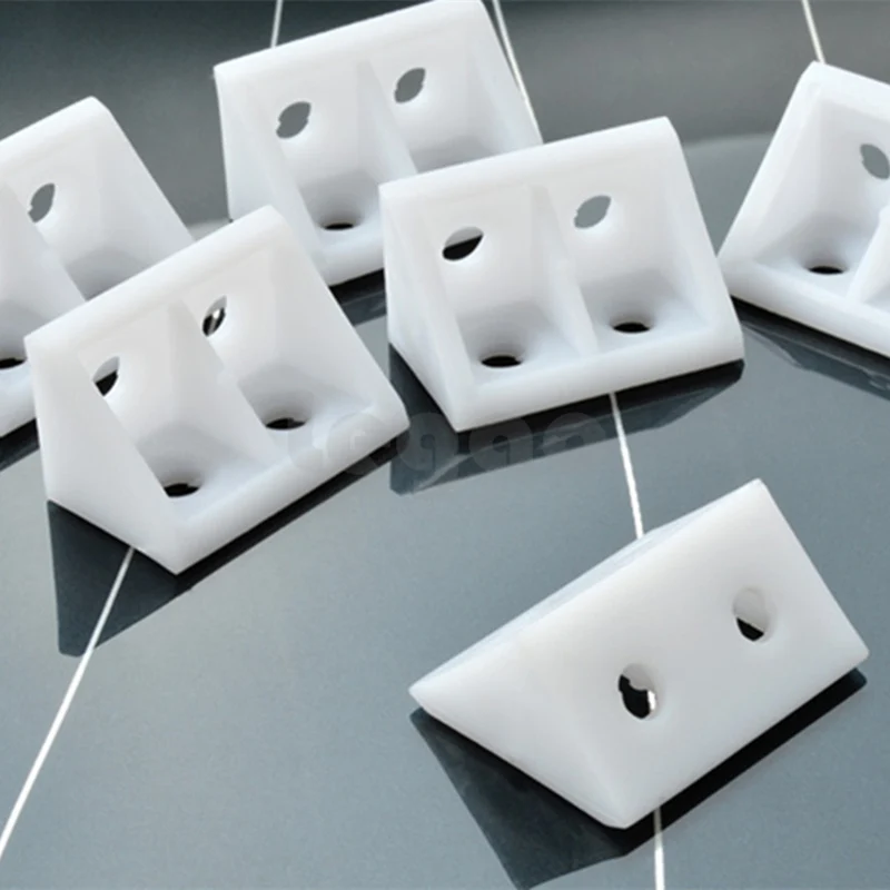 

10pcs Thick nylon plastic corner brackets 90 Degree Cabinet Furniture Closet angle connecting connector Hardware Accessories