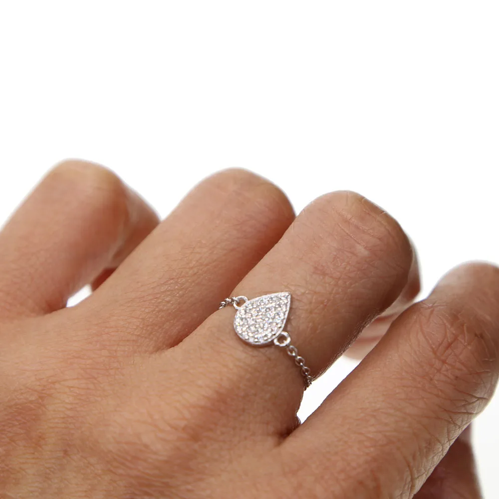 Женское кольцо из серебра 925 пробы с фианитом | Украшения и аксессуары