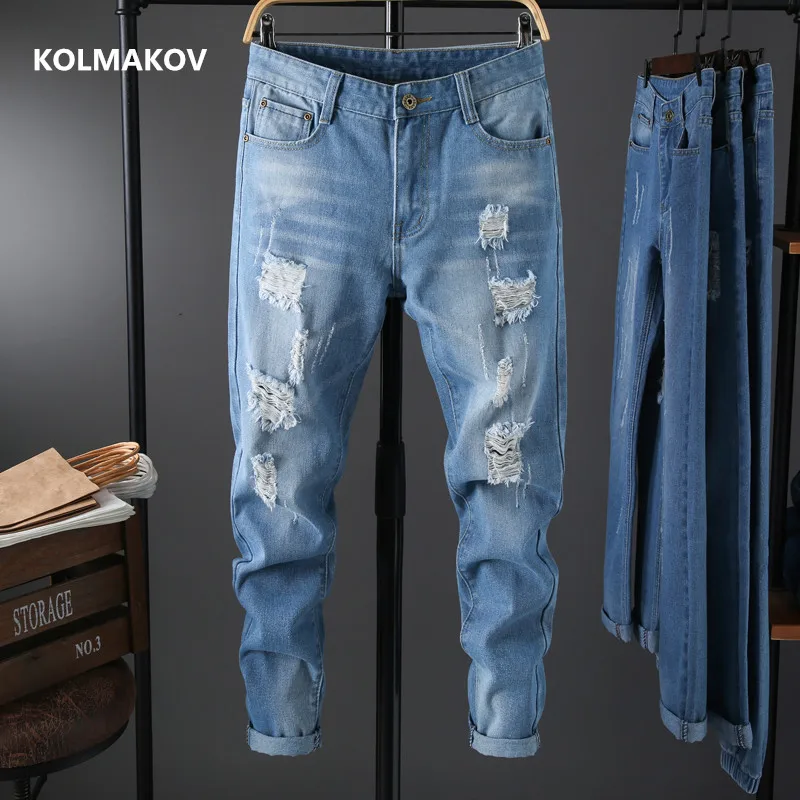 

2021 new arrival spring jeans men fashion elasticity men's jeans male cotton jeans pants,size 28-36 N660