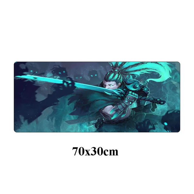 Красный Большой игровой коврик для Мышь pad 70x30 см Yasuo, Unforgiven компьютер Дуэль геймерский коврик для мыши для League of Legends стол для портативного компьютера ноутбука коврик - Цвет: Красный