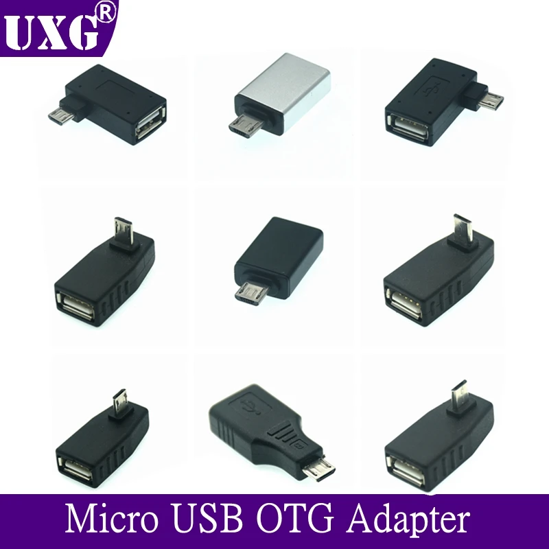 Лидер продаж Micro USB 2 0 с регулировкой вверх и вниз левая правая Anlgled мини адаптер OTG