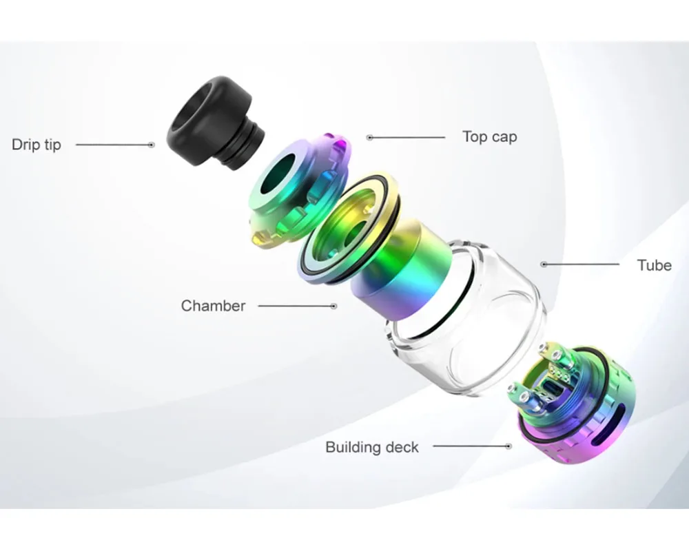 Атомайзер для электронной сигареты с резьбой 510 2 вида впуска воздуха |