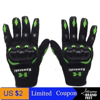 dupanq hot sale 1 pair kawasaki fashion new full finger motorcycle gloves motocross luvas guantes moto protective gears glove