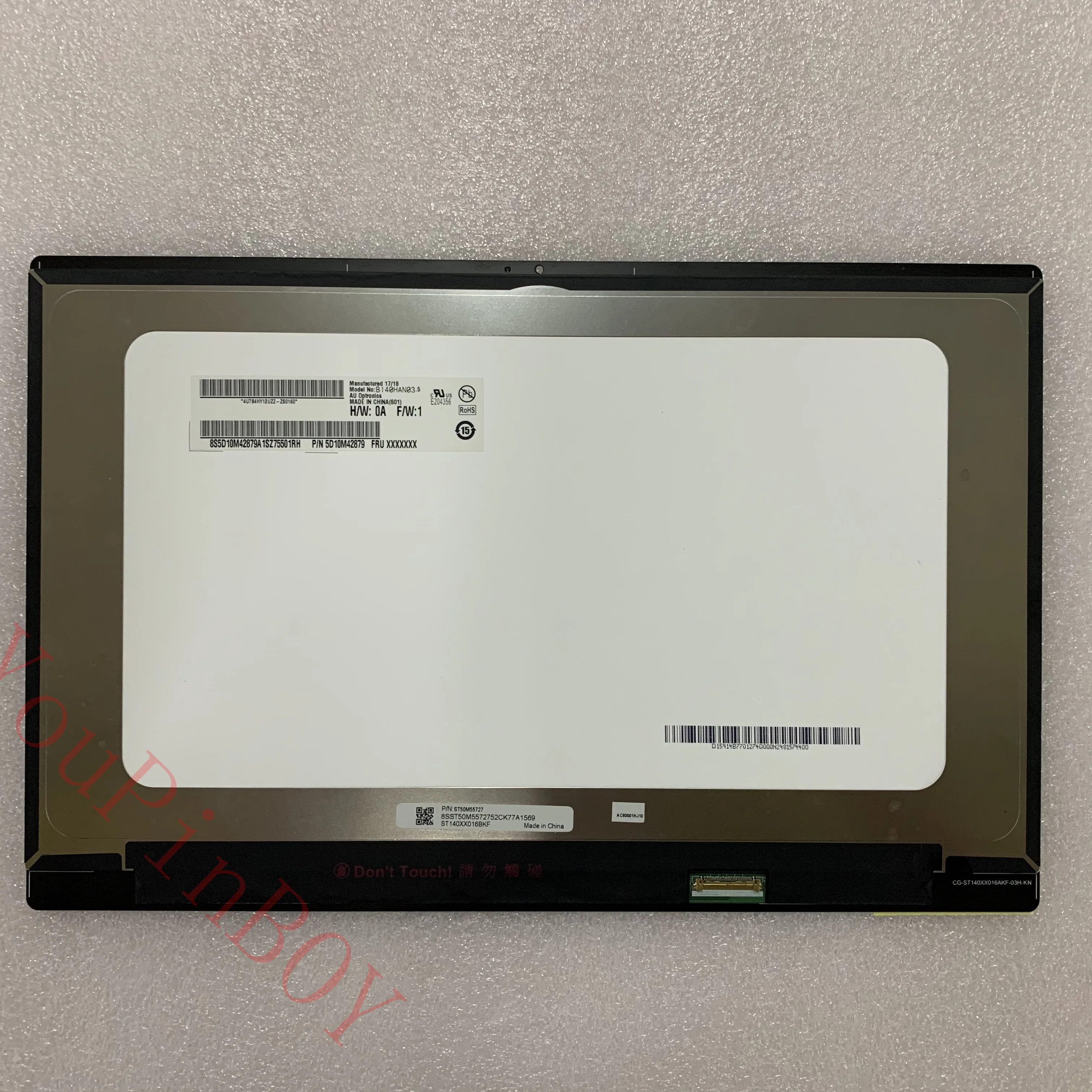 14 &quotB140HAN03.5 FHD светодиодный ЖК экран дисплей Переднее стекло в сборе без касания